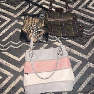 Green one is Ralph Lauren not sure of the other 2 brands